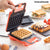 2-in-1 Waffel- und Sandwich-Maker mit Rezepten InnovaGoods Wafflicher (Restauriert A)