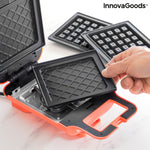 2-in-1 Waffel- und Sandwich-Maker mit Rezepten InnovaGoods Wafflicher (Restauriert A)