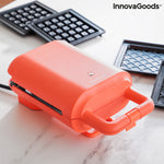 2-in-1 Waffel- und Sandwich-Maker mit Rezepten InnovaGoods Wafflicher (Restauriert A)