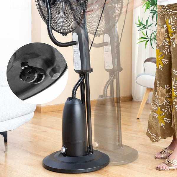 Ventilatore Nebulizzatore da Terra con Telecomando InnovaGoods Nero 2,8 L 90 W (Ricondizionati C)