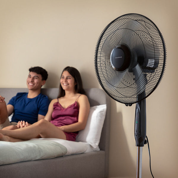 Ventilatore da Terra con Telecomando InnovaGoods Nero 45 W (Ricondizionati C)