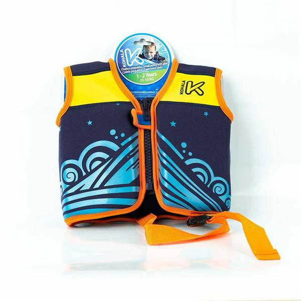 Aufblasbare Weste für den Swimmingpool Kohala Baby Orange 2-3 Jahre Blau