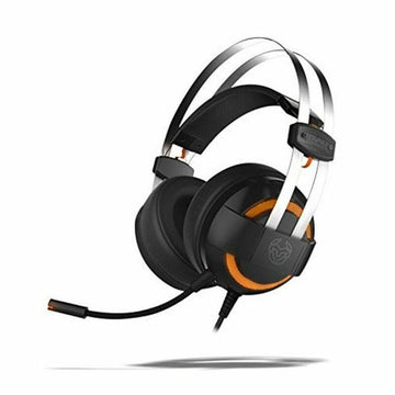 Gaming Headset mit Mikrofon Krom Kode Schwarz/Orange Schwarz