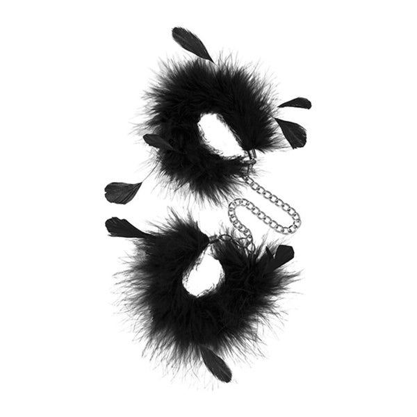 Handschellen S Pleasures Feather Schwarz