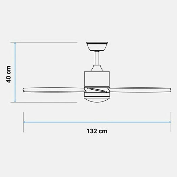 Deckenventilator Universal Blue MIDI 4052W 55W Weiß (132 cm)