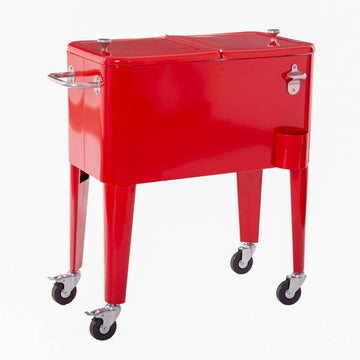 Frigo Portatile Fresh 74 x 43 x 80 cm Rosso Metallo