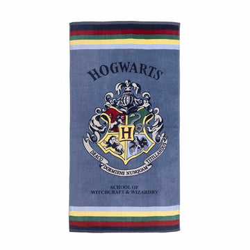 Telo da Mare Harry Potter 8445484050370 Azzurro 88 % Cotone 12 % Poliestere