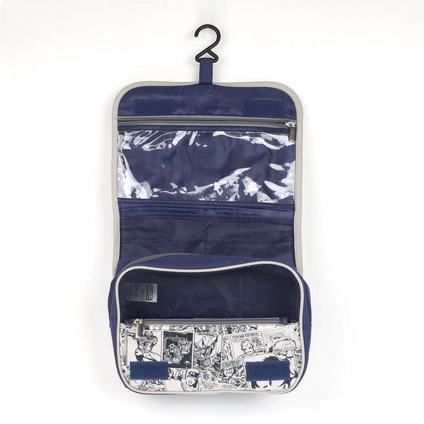 Necessaire da Viaggio con Gruccia Marvel Grigio Azzurro