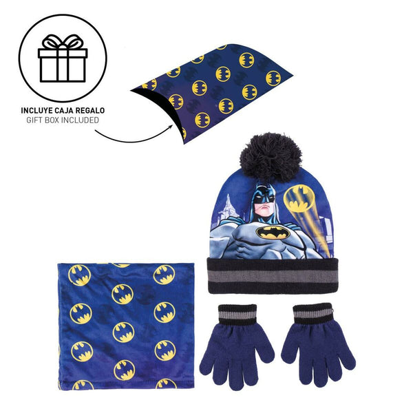 Mütze, Handschuhe und Halstuch Batman Dunkelblau