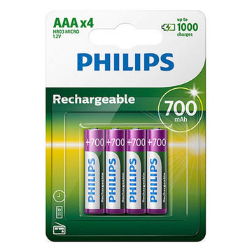 Batterie Philips Ni-Mh R03 700 mAh 1.2 V