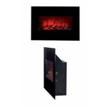 Camino Elettrico Decorativo da Parete Classic Fire Memphis Nero 1800 W