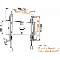 Supporto TV Vogel's 6301100              20 kg 19" 26"