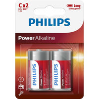 Alkali-Mangan-Batterie Philips Power LR14 1,5 V Art C (2 Stück)