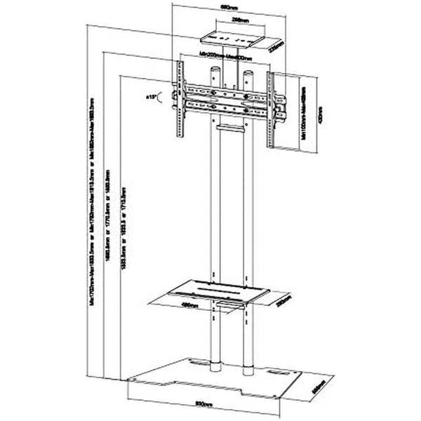 TV Halterung Neomounts PLASMA-M1700ES 55" 50 kg 35 kg