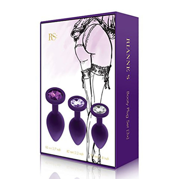 RS - Soiree - Booty Plug (Analplugset 3 St. in Schwarz) Rianne S 71926