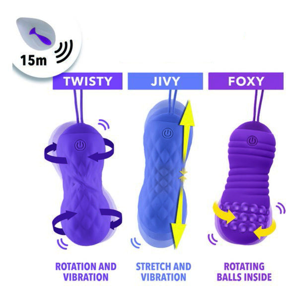 Orgasmusbälle Remote Controlled Foxy FeelzToys