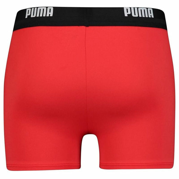 Costume da Bagno Uomo Puma Logo Swim Trunk Boxer Rosso