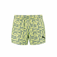 Costume da Bagno Uomo Puma Swim Block Logo Verde limone