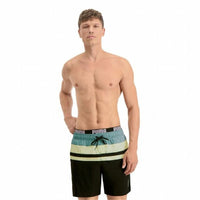 Herren Badehose Puma Swim Heritage Mid Schwarz