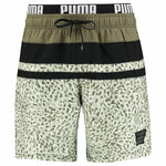 Herren Badehose Puma Swim Heritage Stripe Khaki