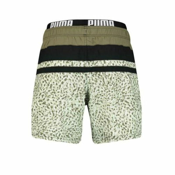 Herren Badehose Puma Swim Heritage Stripe Khaki