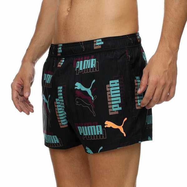 Herren Badehose Puma Swim Logo Schwarz