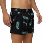 Herren Badehose Puma Swim Logo Schwarz