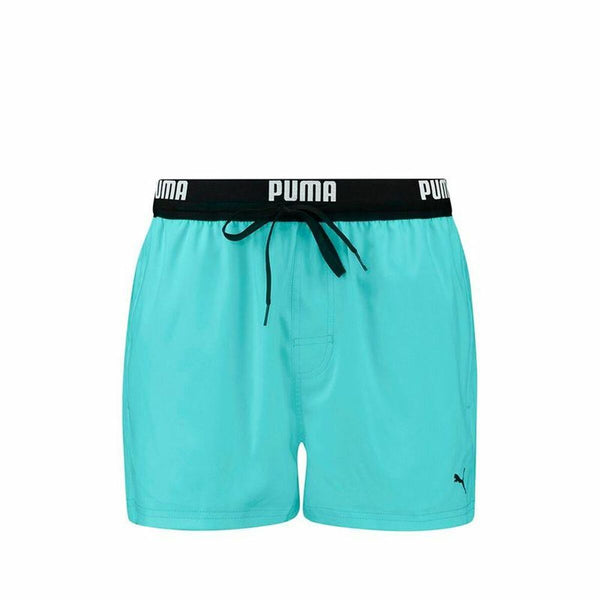 Costume da Bagno Uomo Puma Swim Logo Short Acquamarina