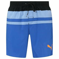 Herren Badehose Puma Swim Heritage Mid Blau