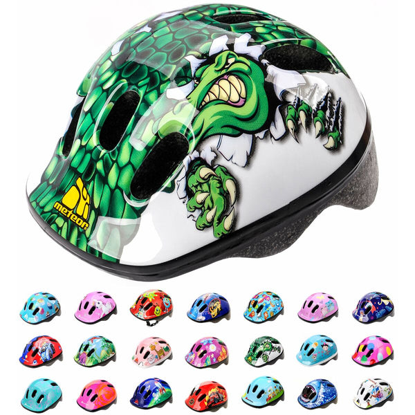 Casco per Bambini Meteor Crocodile Bicicletta XS (Ricondizionati A)