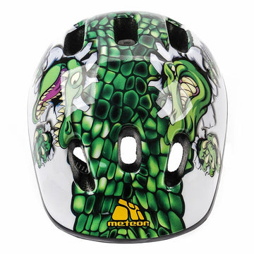 Casco per Bambini Meteor Crocodile Bicicletta XS (Ricondizionati A)