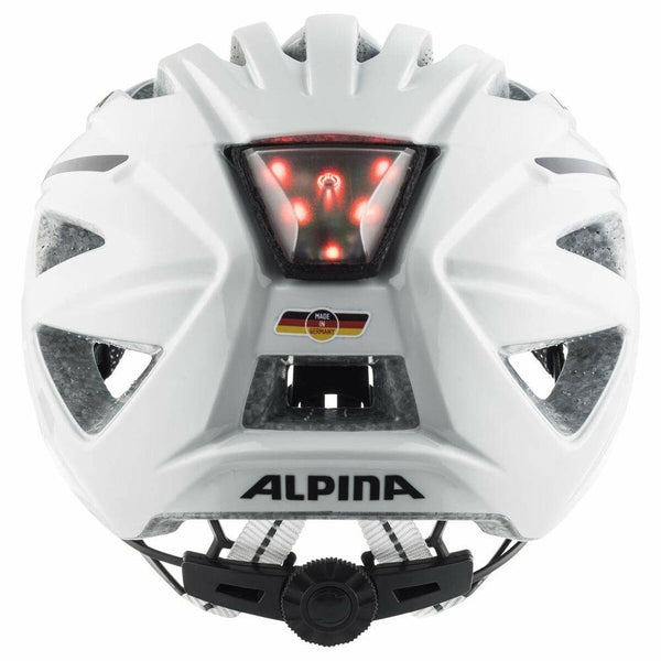 Fahrradhelm für Erwachsene Alpina 55-59 cm Weiß LED Leicht (Restauriert A)