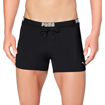 Costume da Bagno Uomo Puma Logo Swim Trunks Nero (Ricondizionati A)