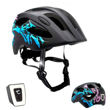 Casco da Ciclismo per Bambini Crazy Safety Grafitti Nero (Ricondizionati A+)