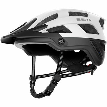 Casco da Ciclismo per Adulti Sena Bluetooth Taglia M Bianco Unisex M (Ricondizionati A+)