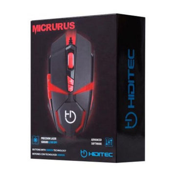 Gaming Maus Hiditec Micrurus 8100 dpi Schwarz Rot