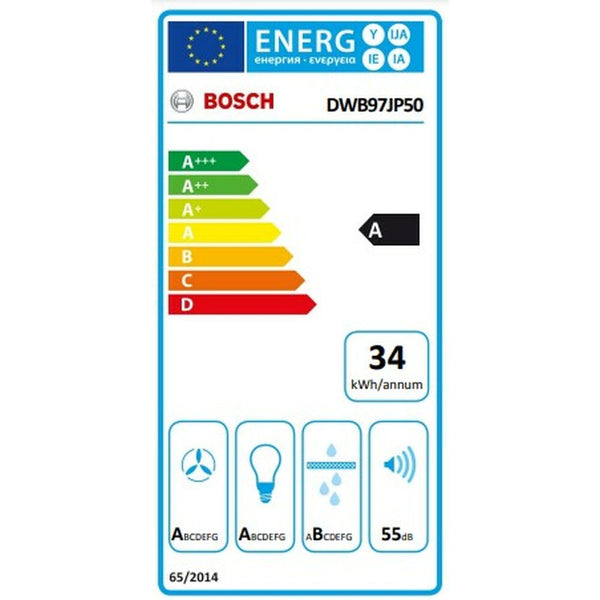 Konventioneller Rauchfang BOSCH 235154 90 cm 702 m³/h 145W A Stahl