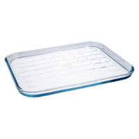 Stampo da Forno Pyrex Classic Vidrio Piano Trasparente Vetro 33 x 27 x 2 cm (6 Unità)