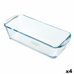 Stampo da Forno Pyrex Classic Vidrio Rettangolare Trasparente 32 x 12 x 8 cm (4 Unità)