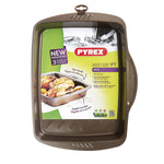 Stampo da Forno Pyrex Asimetria Rettangolare Nero 35 x 27 cm Metallo (6 Unità)