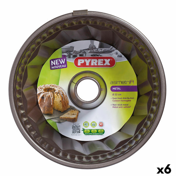 Backform Pyrex Asimetria Ring Schwarz Metall (6 Stück)