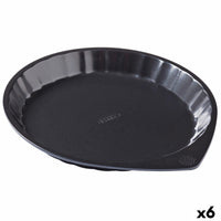 Stampo da Forno Pyrex Magic Rotondo Nero Piano Ø 30 cm (6 Unità)