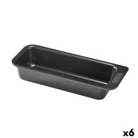 Stampo da Forno Pyrex Magic Rettangolare Nero Ø 30 cm (6 Unità)