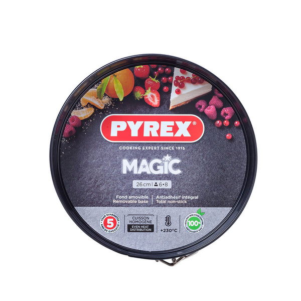 Stampo Removibile Pyrex Magic Rotondo Nero Metallo Ø 26 cm 4 Unità