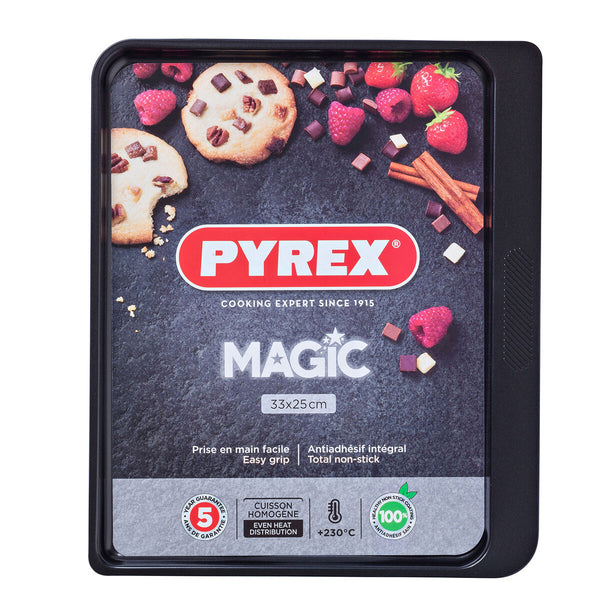 Stampo da Forno Pyrex Magic Nero Piano Metallo 33 x 25 cm (6 Unità)