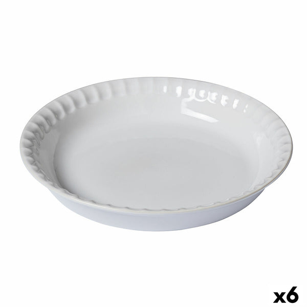 Stampo da Forno Pyrex Supreme Rotondo 25,5 x 25,5 x 4 cm Bianco (6 Unità)