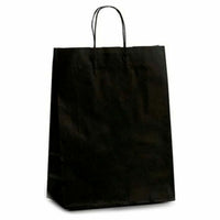 Papiertaschen Schwarz (12 x 52 x 32 cm) (25 Stück)