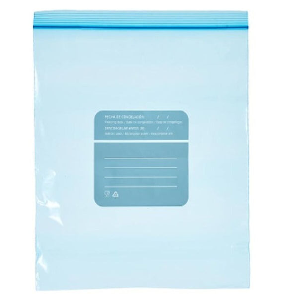 Set di Sacchetti Riutilizzabili per Alimenti ziplock 25 x 30 cm Azzurro Polietilene 3 L (20 Unità)