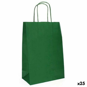 Papiertaschen Fama 31 x 11 x 42 cm Mit Griffen Dunkelgrün 125 g/m² (25 Stück)