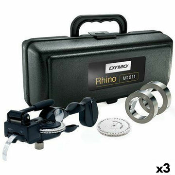 Manuelle Etikettiermaschine Dymo Rhino M1011 Schwarz (3 Stück)